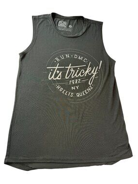 RUN DMC Tank Top Black Size Large.  "It's Tricky"